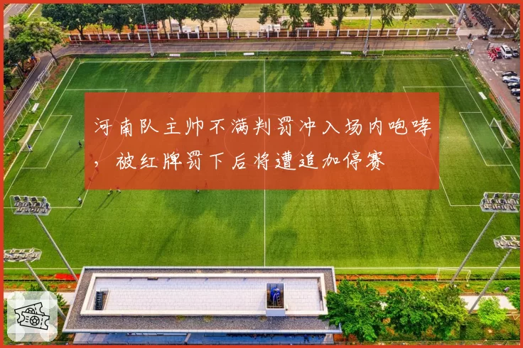 河南队主帅不满判罚冲入场内咆哮，被红牌罚下后将遭追加停赛